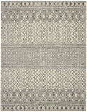 8' X 10' Gray Geometric Power Loom Area Rug