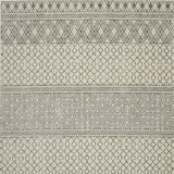 8' X 10' Gray Geometric Power Loom Area Rug