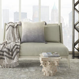 Gray Ombre Tasseled Throw Pillow