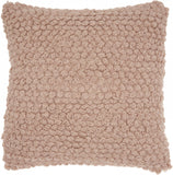 Pink Knotted Detail Throw Pillow