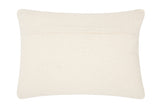 Off White Knotted Detail Lumbar Pillow