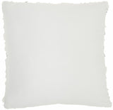 Sequined White Accent Throw Pillow