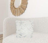 Sequined White Accent Throw Pillow