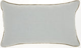 Periwinkle Embellished Lumbar Pillow