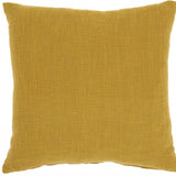 18" X 18" Mustard Cotton Pillow