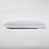 Set Of 2 Lux Sateen Down Alternative Queen Size Firm Pillows