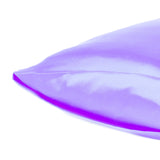 Purple Dreamy Set Of 2 Silky Satin King Pillowcases