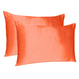 Poppy Dreamy Set Of 2 Silky Satin Standard Pillowcases