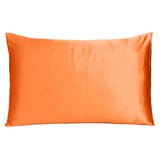 Orange Dreamy Set Of 2 Silky Satin Standard Pillowcases