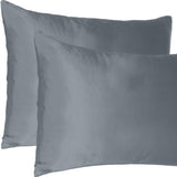 Royal Blue Dreamy Set Of 2 Silky Satin Standard Pillowcases