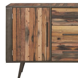 Modern Rustic Double Decker Accent Cabinet