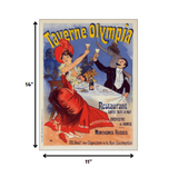 Taverne Olympia French Restaurant Unframed Print Wall Art