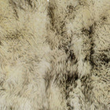 3' X 5' Brown Ombre Natural Sheepskin Area Rug