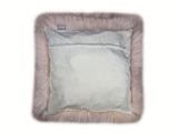 Set Of Two Blush Natural Sheepskin Square Pillows