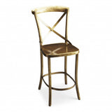 24" Gold Iron Bar Chair