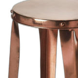 " Copper Backless Bar Height Bar Chair