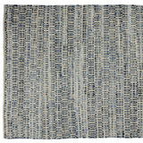 5' X 8' Blue And Gray Dhurrie Area Rug