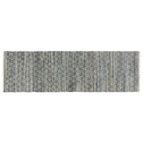 3' X 8' Blue And Gray Ogee Runner Rug