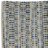 3' X 8' Blue And Gray Ogee Runner Rug