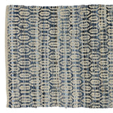 3' X 8' Blue And Gray Ogee Runner Rug