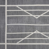 4' X 6' Gray Dhurrie Area Rug