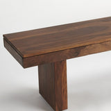 Modern Chunky Solid Wood Bench