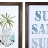 Set Of Three Beach Themed Wall Art