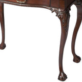 54" Brown Acacia Wood Writing Desk