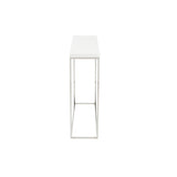 Modern White Gloss and Chrome Console Table