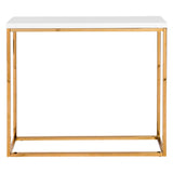 Modern White Gloss andn Gold Console Table