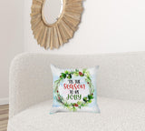 Set Of Two Multicolor Zippered Polyester Text Throw Pillow