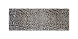 2' x 6' Gray and Brown Cheetah Washable Runner Rug