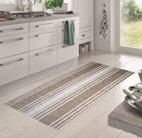 2' x 4' Sandy Shores Regatta Stripe Washable Floor Mat