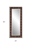 Brushed Titanium Rectangular Wall Mirror