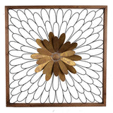 Rustic Black and Bronze 3D Floral Bloom Wall Art