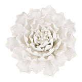 Cream Exaggerated 6" Ceramic Flower Wall Art