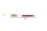 Red Spotted Jade Faux Bamboo Decorative Calligraphy Brush