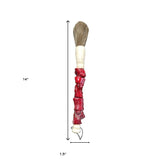 Red Chunky Coral Decorative Calligraphy Brush