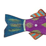 Rustic Purple Whimsy The Fish Wall Art