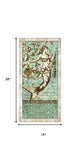 Aqua Blue Distressed Driftwood Mermaid Wall Art