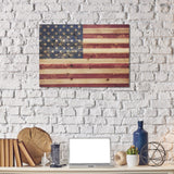 Striking Usa Flag Unframed Graphic Wall Art