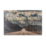 Adventure Awaits Wood Plank Wall Art