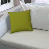 20" X 20" Kiwi Zippered Polyester Solid Color Throw Pillow Cover