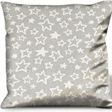 14" X 20" Silver Zippered 100% Cotton Lumbar Pillow Cover