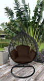 Primo Chocolate Brown Indoor Outdoor Replacement Cushion for Egg Chair