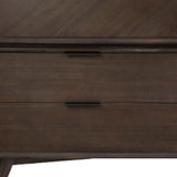 65" Acacia Solid Wood Six Drawer Double Dresser