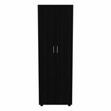 71" Black Tall Two Door Closet