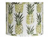 Distressed Whitewash Pineapple Shade Table Lamp