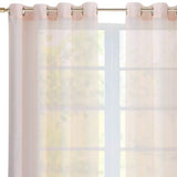 Set of Two 84" Blush Solid Modern Window Panels