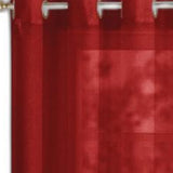 Set of Two 84" Red Solid Modern Window Panels